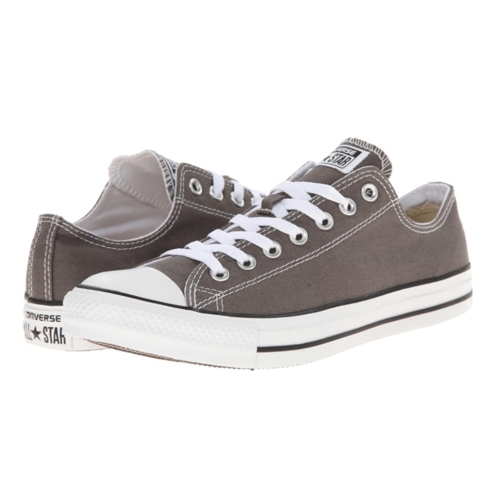 Converse Chuck Taylor Low Top Sneakers in Gray and White